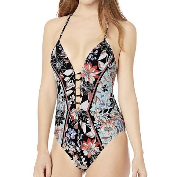 NEW Kenneth Cole Divine Desire Floral Swimsuit S - Picture 1 of 5